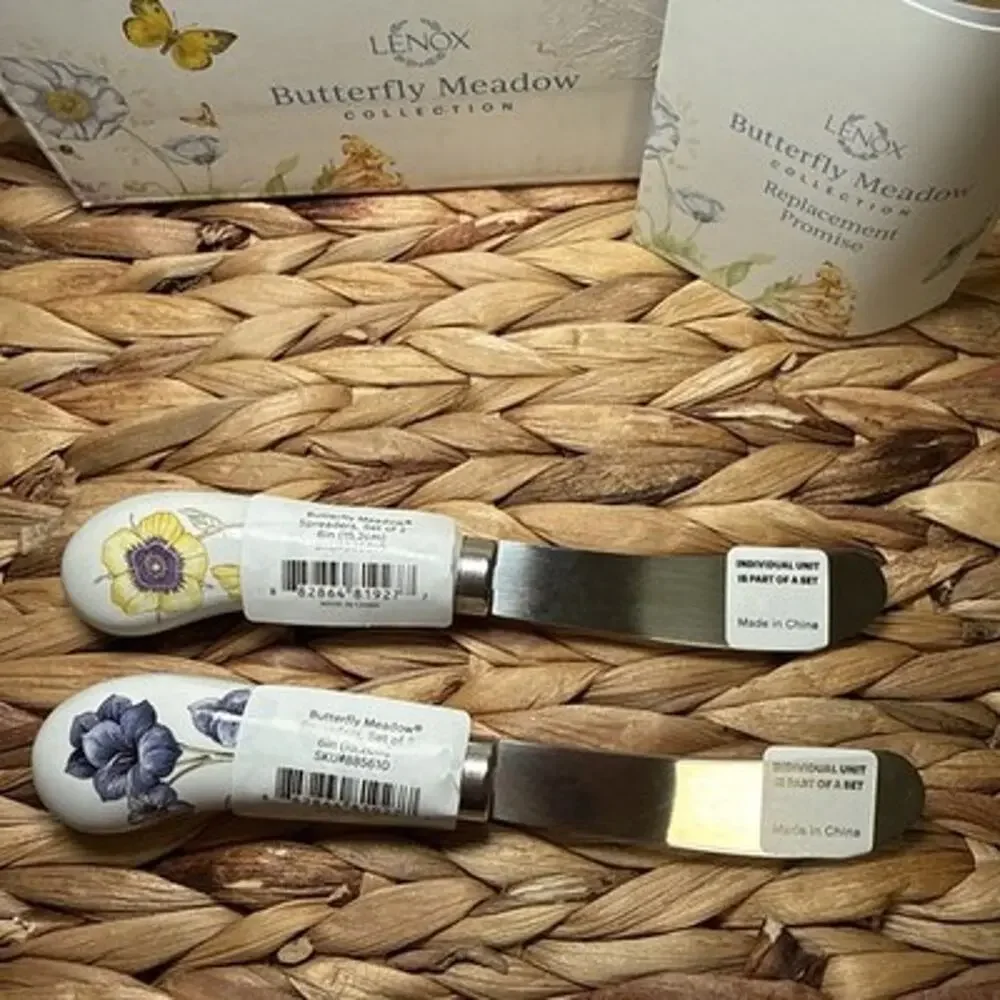 Lenox 885610 Butterfly Meadow 2 Piece Spreader Set Floral 6